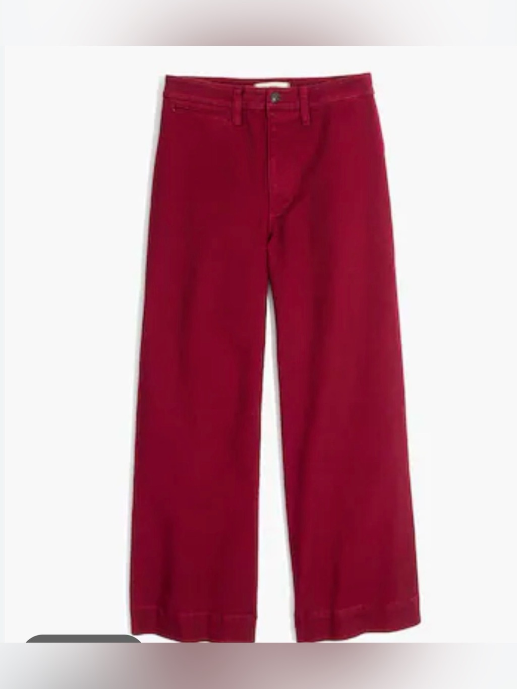 Emmett Wide-Leg Crop Pants High-Rise Wide Leg Pants Nwt Size 24